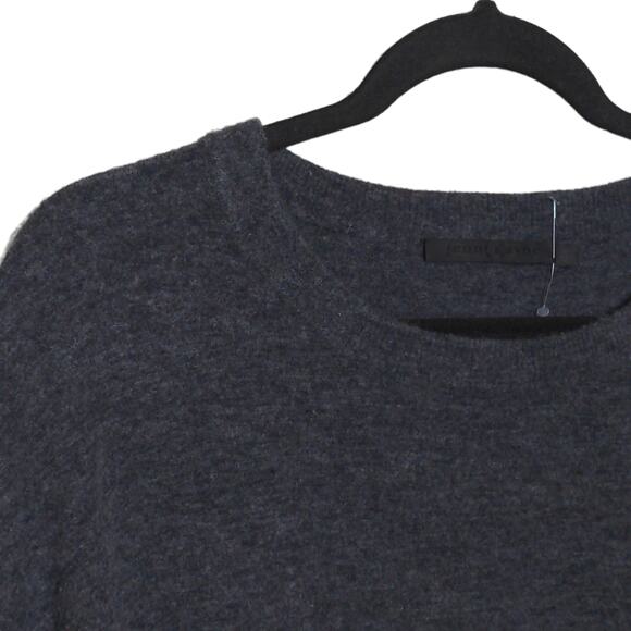 Jenni Kayne Charcoal Gray Marina Pullover Sweater Merino Wool Cashmere Blend - M - Picture 3 of 9